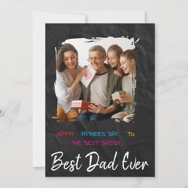 Carte de fête du Père sur mesure pour papa (Devant)