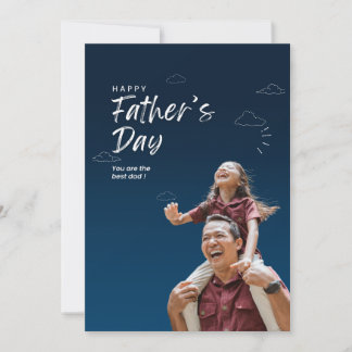 Carte de fête du Père sur mesure pour papa