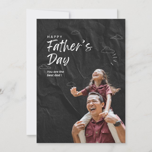 Carte de fête du Père sur mesure pour papa (Devant)
