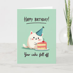 Carte de fête féline duveteuse