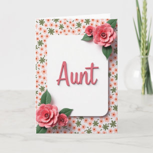 Carte de Fête Florale des Tantes de Corail