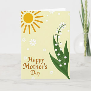 Carte de Fête Florale Lumineuse