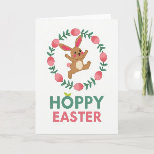 Carte de fête joyeuse de printemps