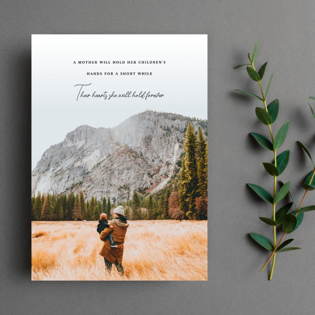 Carte de fête plate avec citation sincère pour la  (Créateur téléchargé)