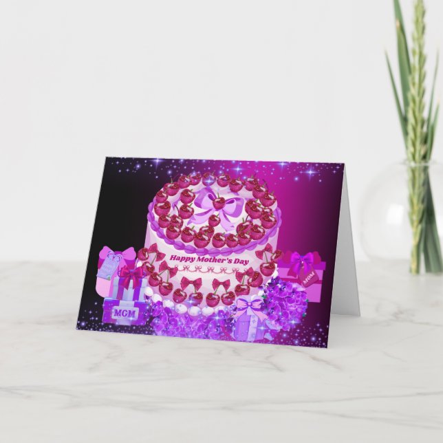 Carte de Fête pour Bonne Fête des Mères (Devant)