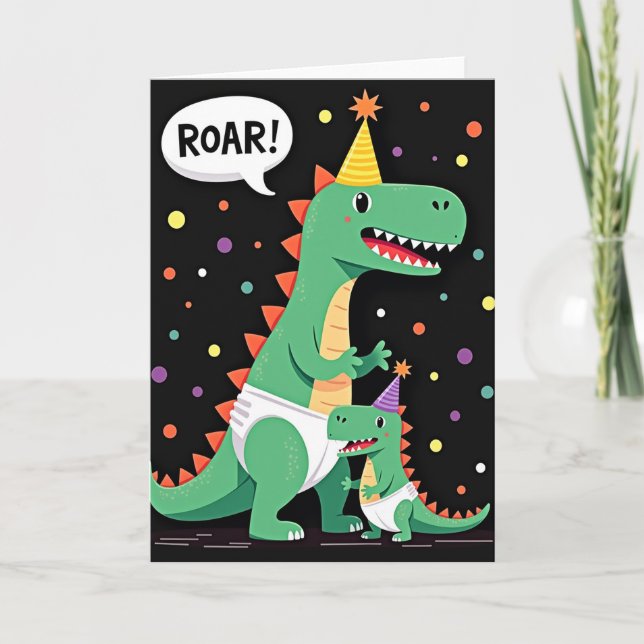 Carte de fête pour la journée des mamans reptile (Devant)