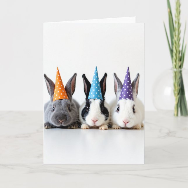 Carte de fête pour les amateurs d'animaux (Devant)