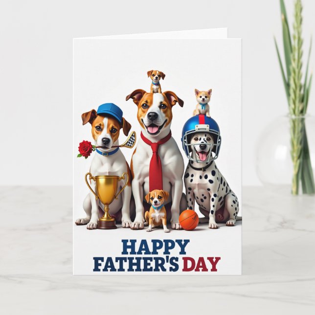 Carte de Fête pour Papa Canin (Devant)