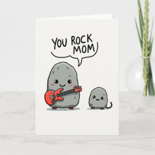 Carte de fête pour te faire rocker maman