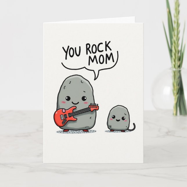 Carte de fête pour te faire rocker maman (Devant)