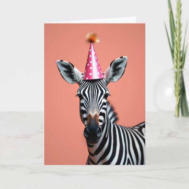 Carte de fête rayée festive (Devant)