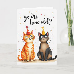 Carte de fête surprise pour chat