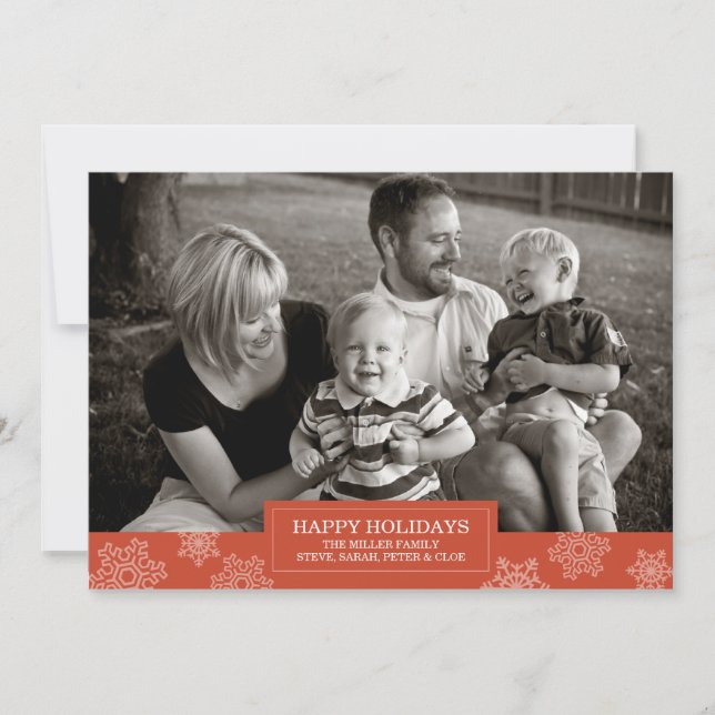 Carte de fêtes joyeuses | plat | 5x7 (Devant)