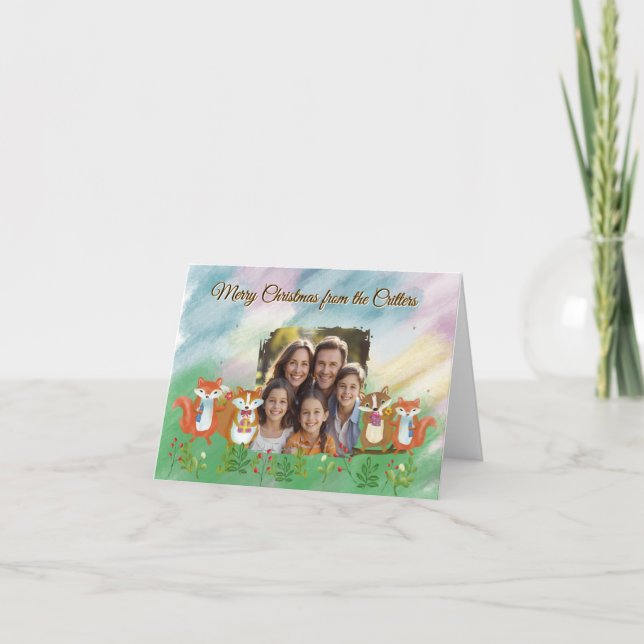 Carte de Fêtes Pliée (Devant)