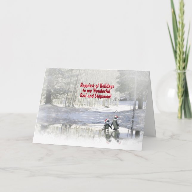Carte de fêtes pour papa et belle-mère (Devant)