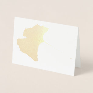 Carte de feuille de ginkgo biloba