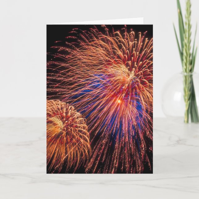 Carte de feux d'artifice 4 juillet (Devant)