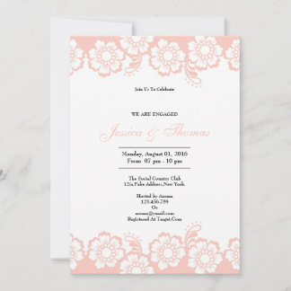 Carte de Fiançailles Mariage romantique