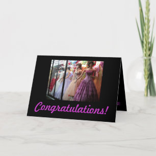 Carte de fiançailles personnalisée