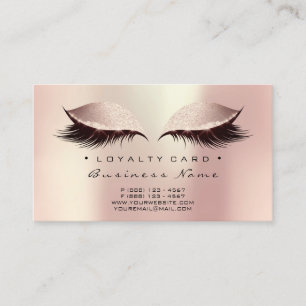 Carte de fidélité 6 Beauté Salon Lashes Artiste ma