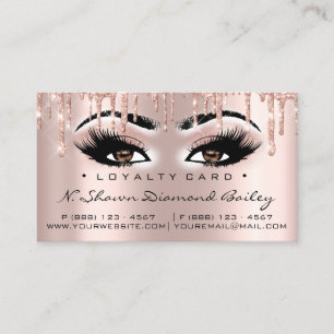 Carte de fidélité 6 Maquillage de punch Artiste