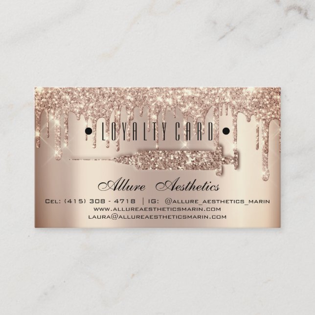 Carte de fidélité 6 poinçon maquillage Artiste ser (Devant)