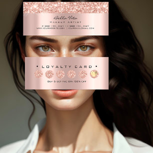 Carte de fidélité 6 Punch Maquillage de beauté Coe
