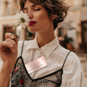Carte de fidélité 6 Punch Maquillage de beauté Coe