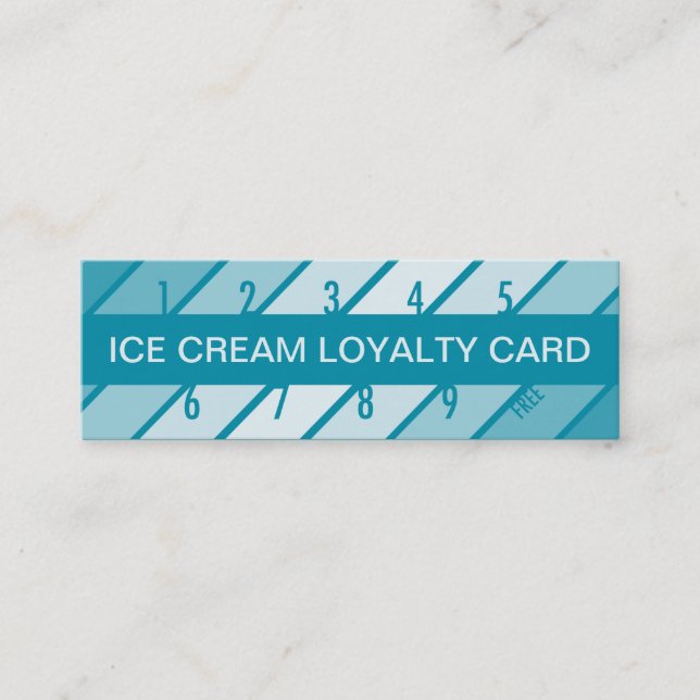 carte de fidélité à la crème glacée (rétrograde) (Devant)
