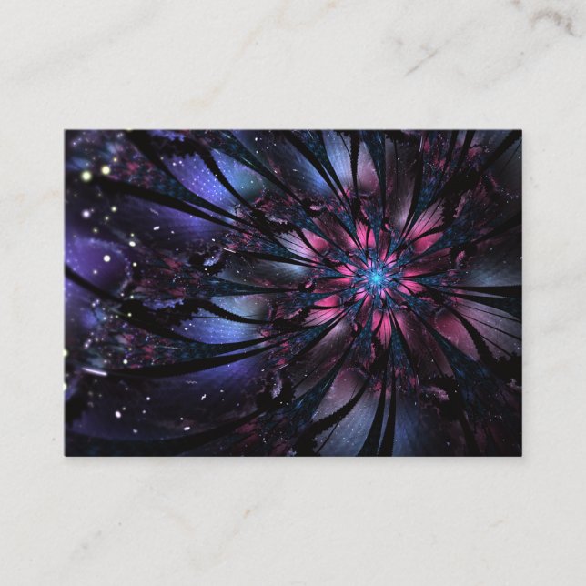 Carte De Fidélité Abstract fractal flower design.   (Devant)
