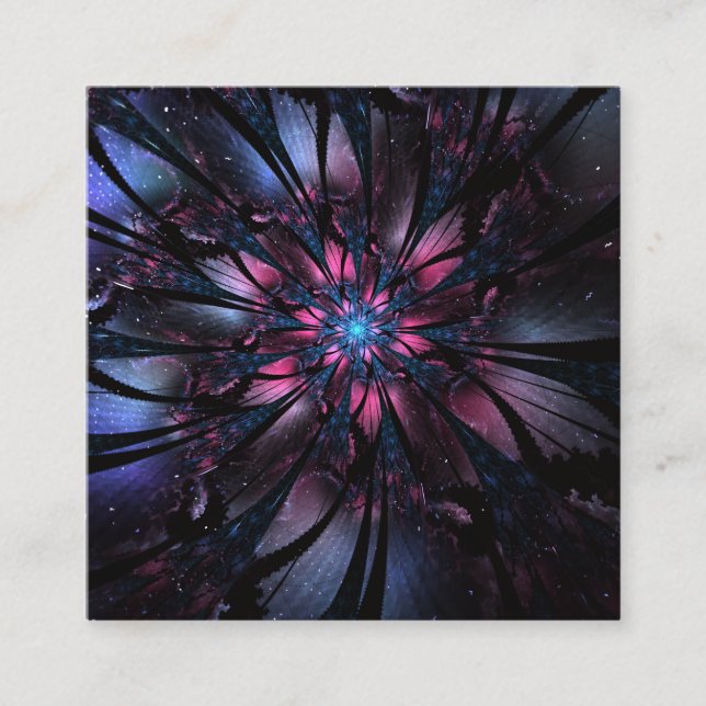 Carte De Fidélité Abstract fractal flower design.  (Devant)