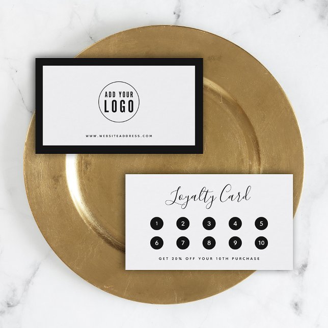 Carte De Fidélité Ajouter la couleur de bordure modifiable de votre  (Créateur téléchargé)