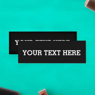 Carte De Fidélité Ajouter votre propre texte personnalisé ici noir e