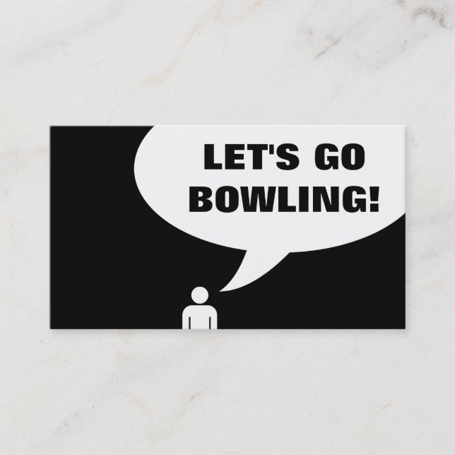 Carte De Fidélité allons faire du bowling. (fidélisation du client) (Devant)