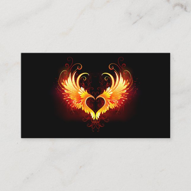 Carte De Fidélité Angel Fire Heart with Wings (Devant)