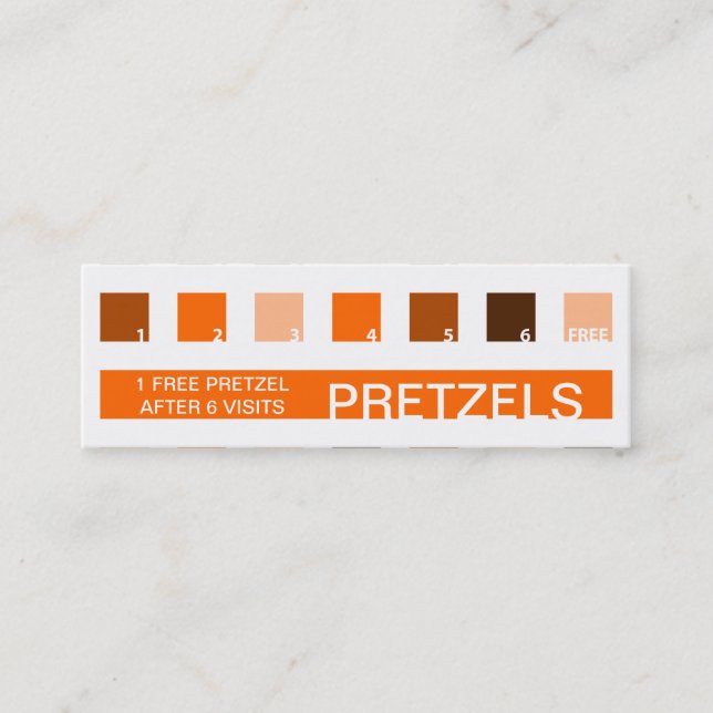 Carte De Fidélité Appréciation de client de BRETZEL (carrés de mod) (Devant)