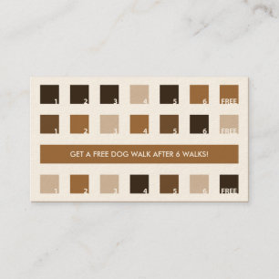 Carte De Fidélité Appréciation de MARCHE de client de CHIEN (carré