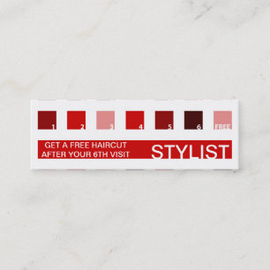 Carte De Fidélité Appréciation du client STYLIST (carrés mod)