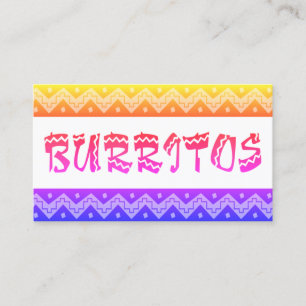 Carte De Fidélité arriba burittos (carte perforée de fidélité)