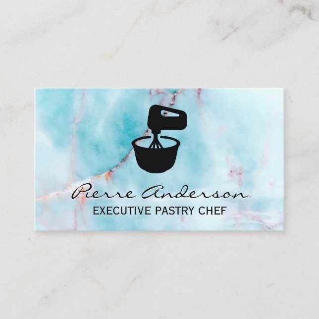 Carte De Fidélité Arrière - plan de bol de mélange de marbre de gran (Devant)