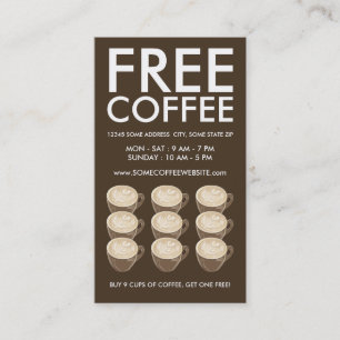 Carte De Fidélité art de coeur de café