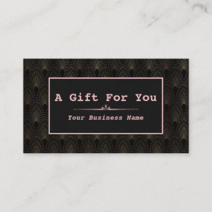 Carte De Fidélité Artiste maquillage Rose Art Déco