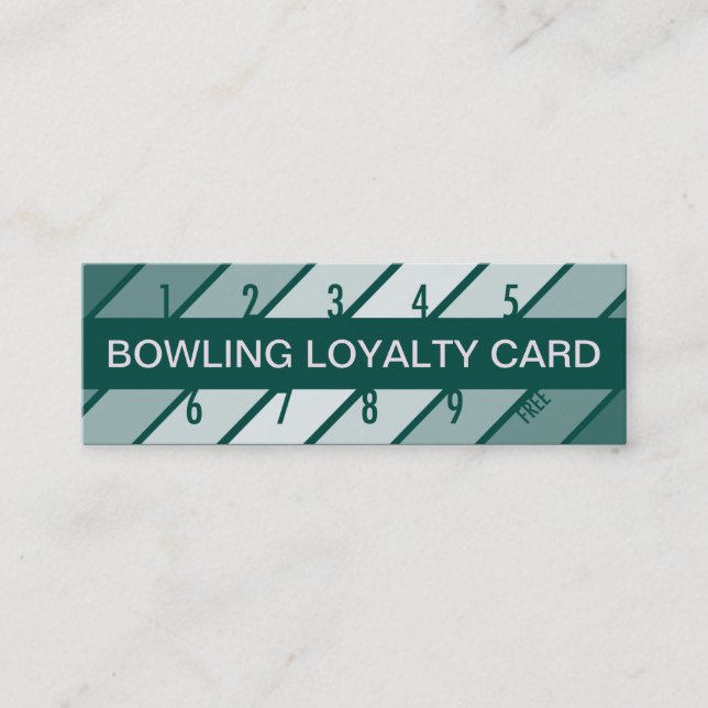 carte de fidélité au bowling (rétrograde) (Devant)