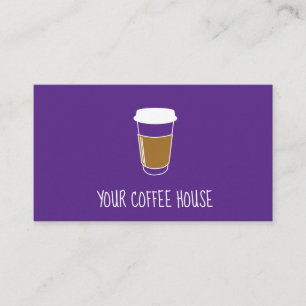 Carte de fidélité au Timbre à café modifiable viol