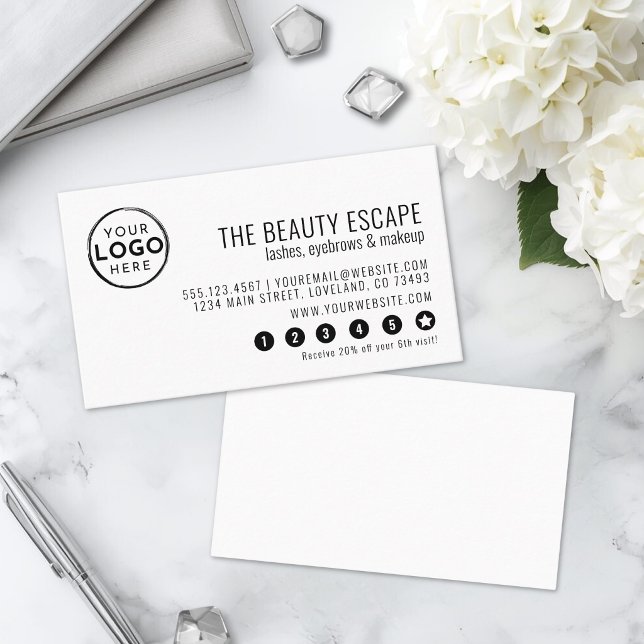 Carte de fidélité avec logo d'entreprise (Business Logo Loyalty Card )