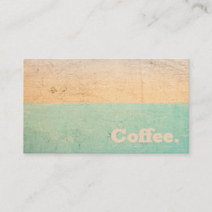 Carte De Fidélité Bande de couleurs Café minimal simple Style R