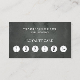 Carte De Fidélité Barber Shop Loyalty Puncard