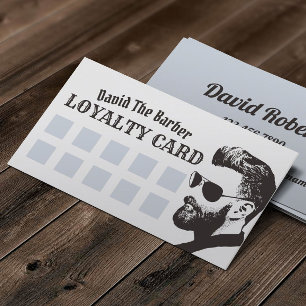 Carte De Fidélité Barbershop Man Fashion Master Barbershop Loyalty