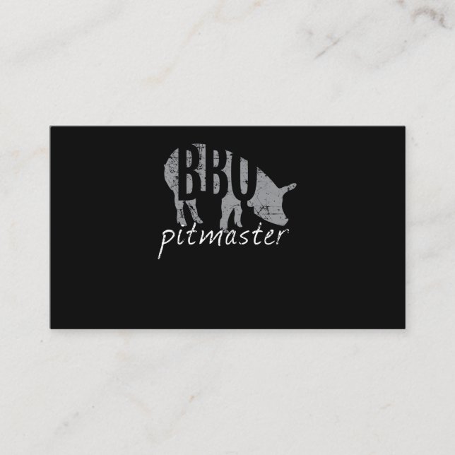 Carte De Fidélité BBQ| BBQ Pitmaster Pig Grill Grill Fars Day (Devant)