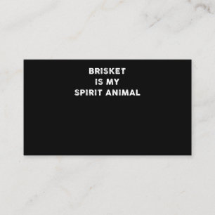 Carte De Fidélité BBQ Brisket Est Mon Esprit Animal BBQ Cadeaux